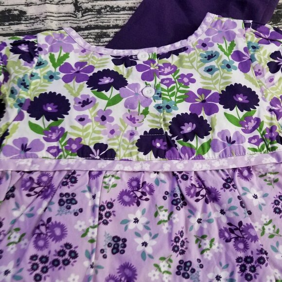 Gymboree Whooo's Cute 4T Purple Leggings Shirt Hair Curly Clips Outfit NWT - Picture 4 of 4